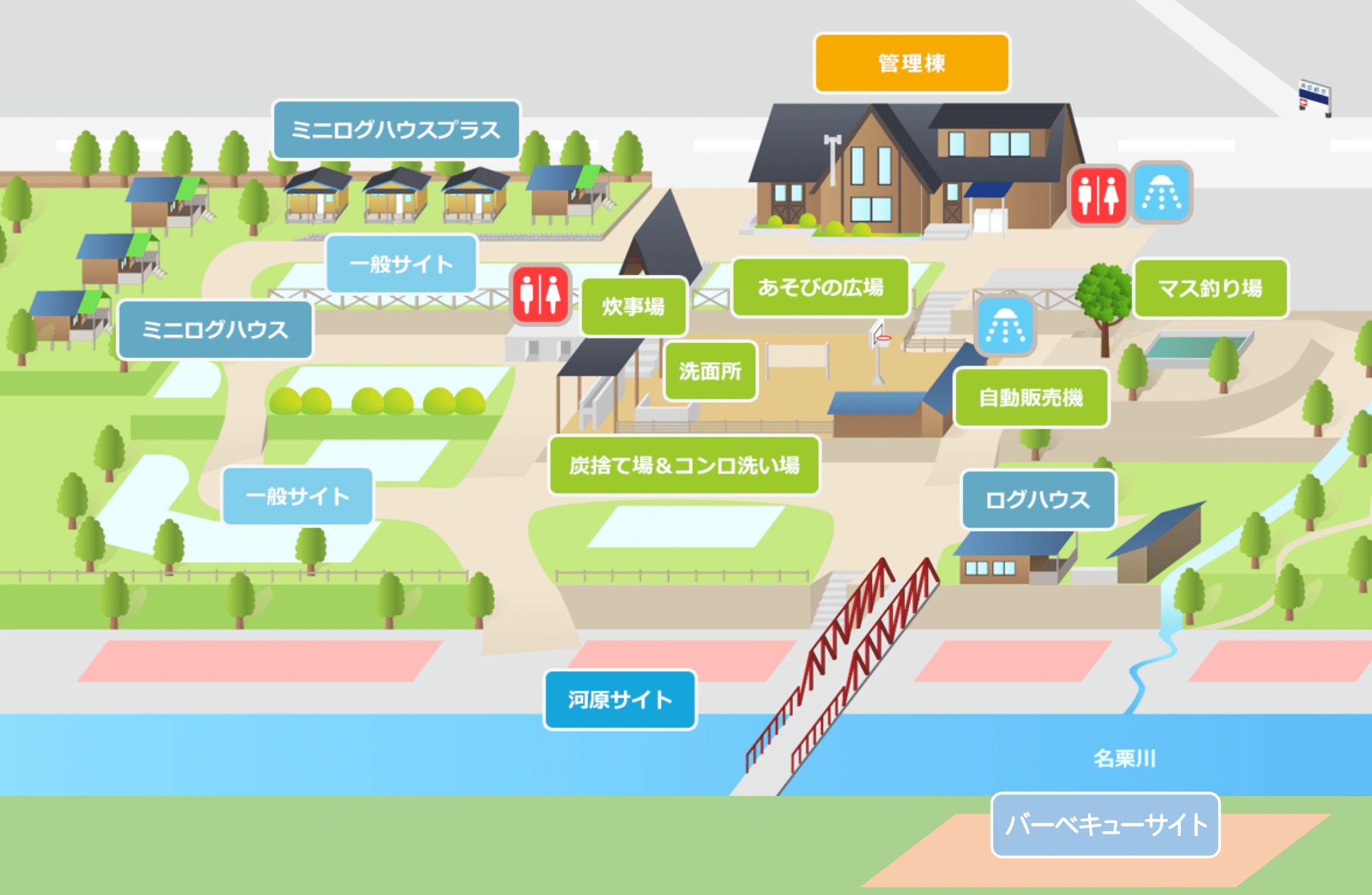 場内の施設紹介